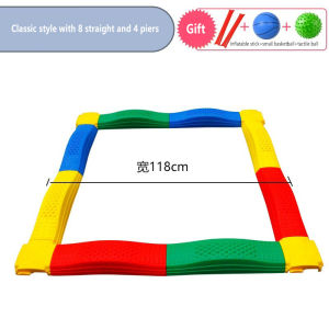 Training equipment for sensory integration kindergarten tactile balance board childrens indoor single wooden bridge balance beam vestibular household toys