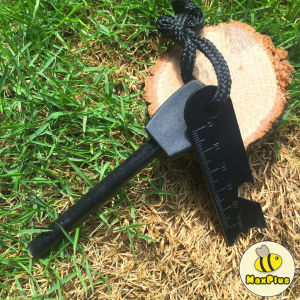 MaxPlus Drilled Flint Fire Starter Camping Tool for Your Hiking and Backpacking Gear