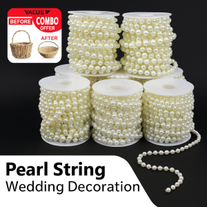 Wedding Pearl String Pearl Chain Wedding Scene Decoration Materials Fashionable Elegant Diverse for All Year Newlyweds Adults