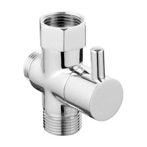 STVML ทองเหลืองเบิ้ล วาล์วเปลี่ยนทิศทางหัวฝักบัว3ทาง สามฟังก์ชัน T-ADAPTER หัวเปลี่ยนทิศทางฝักบัว เครื่องมือวาล์ว G1/2 วาล์วก๊อกน้ำ3ทาง ห้องน้ำในห้องน้ำ