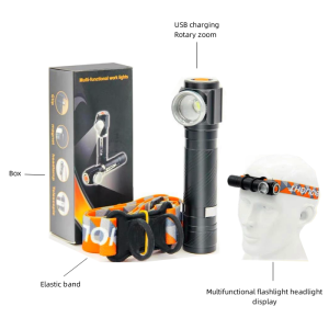 COB Headlight - Strong USB Flashlight - Head Mounted Emergency Light - Long Battery Life