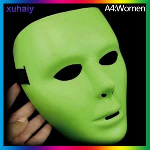 xuhaiy Halloween Cool PVC Kamen Rider Ghost Dance Hip Hop Mask White Night Lights Mask