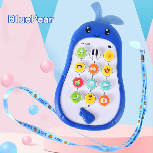 LAKOE mainan bayi teether /Mainan ponsel bayi / ponsel pendidikan usia dini dengan lampu musik