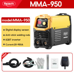 REAIM Welding Machine Set Digital Display MMA-950/999/999Pro/ IGBT Inverter | Portable Heavy Duty Welder with Free Accessories