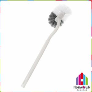HB Long-Handled Toilet Brush Curved Head Soft Bristles Quick Drying Bathroom Corner Cleaning Tools