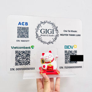 Bảng Quét Mã Qr Mèo Thần Tài Vẫy Tay In Thông Tin Theo Yêu Cầu