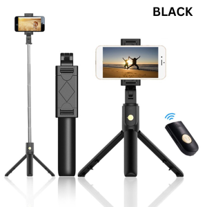 K07 Bluetooth Remote Photo Tripod With Detachable Wireless Monopod Stand Selfie Stick Alat Fotografi
