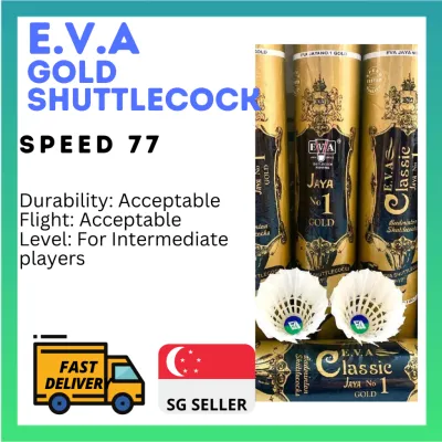 [SG SELLER] EVAGOLD BADMINTON FEATHER SHUTTLECOCKS SHUTTLECOCK FOR BEGINNER