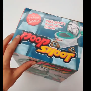Toilet Shoot Poop Game Toy Funny Novelty Family Game Poop Shoot Game Prank Toy Dexterity Launchers Talking Toilet Bowl