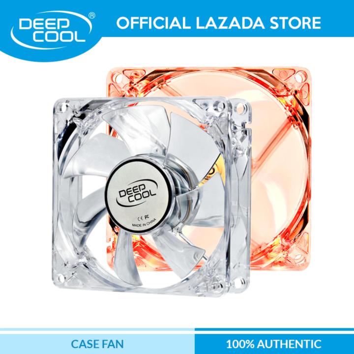 Deepcool XFAN 80mm L/R Transparent fan frame with Red Led Fan Deep