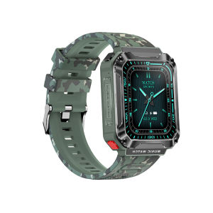 SENBONO T93 2023 smart watch Men 1.96 big Screen Square 4GB Local Music BT call earbuds headset 2-in-1 smartwatch with earbuds