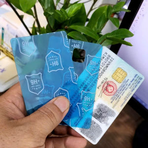 10 cặp Miếng dán bảo vệ cccd GPLX chống trầy xước siêu bóng chống nước tự dán dễ dàng tấm dán cccd cường lực nano dẻo 9h