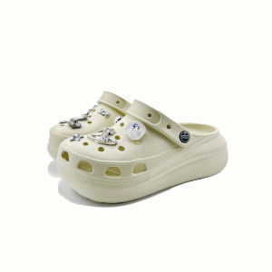 [Free Shipping] Cloud-Shaped Bubble-Textured Perforated WomenS Sandals: Fashionable Breathable Thick-Soled Non-Slip And Perfect For Summer Wear As Outdoor Slip-On Shoes