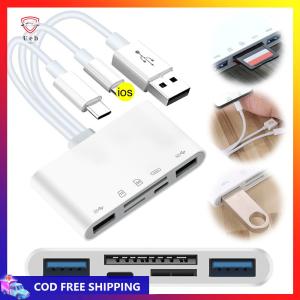 5-In-3 Memory Card Reader No APP Requires USB OTG Adapter Multi Smart Card Readers For iPhone PC Accessories