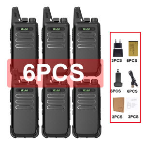 HT WLN C1 Handy Talky UHF Walkie Talkie ht wlan Genggam Radio Dua Arah 430MHz-440MHz 16 Saluran 12pcs (Hitam/Army)