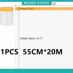 Disposable furniture dust cover dust cloth dust film decoration plastic protective film cover dustproof 55/110/180/280cm professional tape dustproof film plastic spraying dustproof waterproof coating protective film