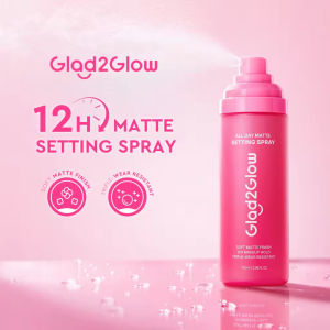 【New Launch】Glad2Glow All Day Matte Setting Spray Long-Lasting Oil Control Face Make up Fixing Spray