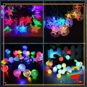 Lampu Tumblr Hias Natal LED Karakter Bola Crystal Warna Rainbow Lampu Natal Rainbow Crystal Lampu Natal Hias Lampu Dekorasi