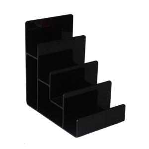 Dốc Acrylic Đồ giữ ví Kệ hiển thị rõ ràng đứng cho Countertop Tủ tổ chức