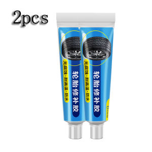 2pcs 30ml Black Tire Repair Glue Fast Curing Black Superglue Repair Surface Damage for Rubber Tire