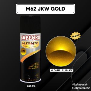 Sapporo Ultimate M62 JKW Gold / Sapporo Ultimate / Cat Semprot / Cat Aerosol Terbaik / Sapporo Spray / Sapporo