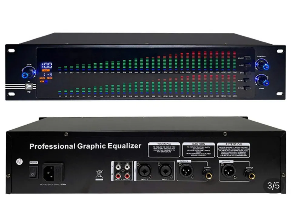 Lọc xì lọc âm thanh cao cấp Equalizer 2 tầng đèn EQ 888S