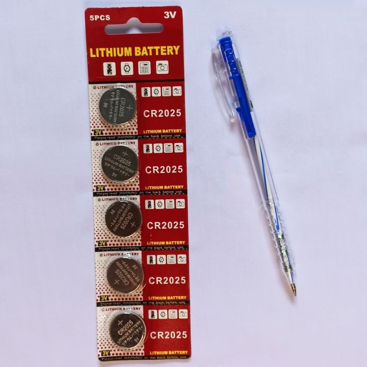 [Combo vỉ 5 viên] Pin cúc áo CMOS CR2025 Lithium Battery 3V lắp dùng cho các thiết bị điện tử, đồng hồ, cân điện tử, máy tính, remote điều khiển ô tô xe máy - Kyto Shop