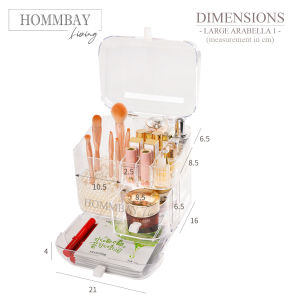 [HOMMBAY Beauty] Makeup Organiser Make Up Organizer Cosmetic Brushes Brush Skincare Storage Display Box Faux Acrylic Christmas Gift