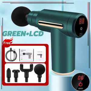 ปืนนวด Massage gun เครื่องนวดไฟฟ้า เครื่องนวด นวดเท้า แก้ปวดหรือออฟฟิศซินโดรม พร้อมหัวนวด 4 หัว สำหรับนวดกล้ามเนื้อ