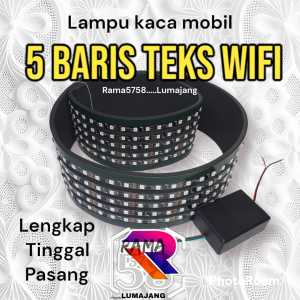 Strobo LED kaca mobil 5baris