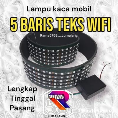 Strobo LED kaca mobil 5baris