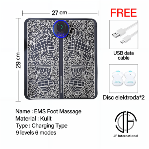 JF Listrik EMS Pijat Kaki Tikar Pulse Akupunktur Pengisian Meningkatkan Sirkulasi Darah Meredakan