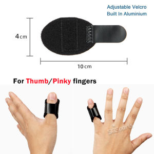 Trigger Finger Splint Aluminum Finger Support Brace for Broken Fingers Sprain Fracture Pain Relief Knuckle Stabilizer for Adults and Children