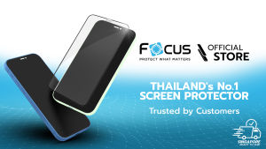 SG FOCUS Thailand No.1 Brand Full Coverage Tempered Glass Screen Protector for iPhone