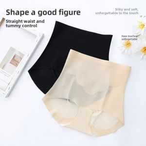PERCEPT เอวสูง กางเกงในผ้าไหมน้ำแข็งบาง กระชับหน้าท้อง ชุดกระชับสัดส่วน ชุดกระชับสัดส่วน ยางยืด ชุดชั้นในควบคุมหน้าท้อง ชุดกระชับสัดส่วนหลังคลอด ฤดูร้อน ฤดูใบไม้ผลิ