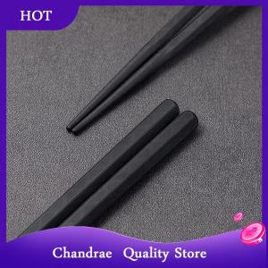 [Chandrae] ตะเกียบจีนอัลลอย1คู่ใช้ซ้ำได้ไม้ซูชิญี่ปุ่นใช้ซ้ำได้กันลื่นปลอดภัยตะเกียบเกรดอาหารรูปไม้ไผ่