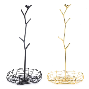 Creative Hanging Cup Drying Rack Metal Organizers for Countertop Space Efficient Storage