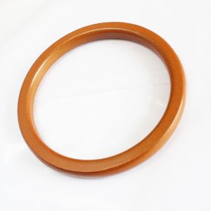 RISEDOT Useful Round Easy to us DIY bag Tote Purse Frame For Handbag Wooden Handle Making Bag Hanger