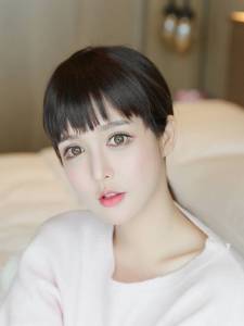 วิกผมวิกผมหน้าม้า   haipiecesshop ชิ้นหนาพิเศษไหมด้านเหมือนผมจริงทำจากเส้นไหมงานดีค่ะ สินค้าพร้อมส่ง