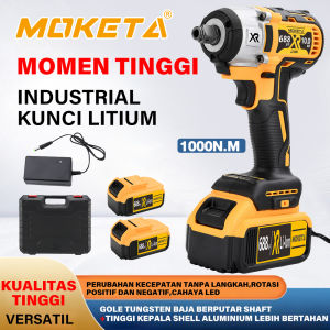 Moketa 668V baterai impact wrench brushless cordless mesin impact KIT Untuk Baut Mobil