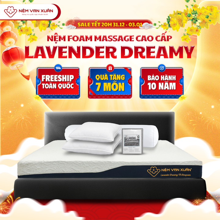 [MEGA TẾT 15.01-10.02 - MUA 1 TẶNG 7] Nệm Foam Massage Cao Cấp Lavender ...