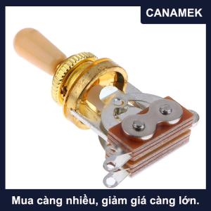 【CANAMEK】 1PC 3 cách ngắn thẳng Guitar chuyển đổi chuyển đổi Pickup Selector với Brass hat cho guitar điện pickups chuyển đổi bộ phận điều khiển
