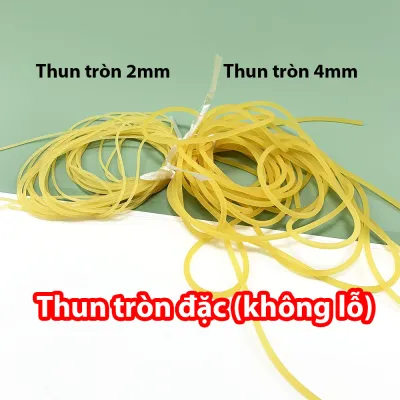 Sợi thun tròn đặc ruột không lỗ dây cao su cỡ nhỏ