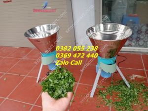 Máy băm bèo tây rau muống phễu inox chống gỉ