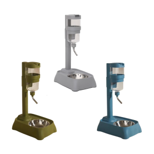 ภาชนะใส่น้ำและน้ำสัตว์เลี้ยงแบบแขวนในประหยัดพื้นที่พร้อมดีไซน์ทำความสะอาดง่ายสำหรับใช้ในร่ม