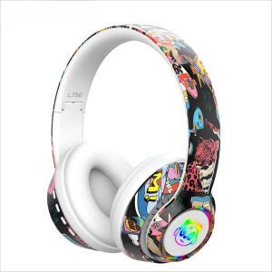 Zeallion phát sáng Tai nghe bluetooth graffiti Tai nghe không dây giảm tiếng ồn Tai nghe siêu HiFi Tai nghe âm thanh trầm sâu lắng