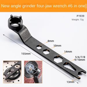 WININ Dày Cờ lê bốn chấu Máy mài góc 6 trong 1 Điều chỉnh Dụng cụ điều chỉnh Hai mục đích Dụng cụ cầm tay Phụ kiện máy móc
