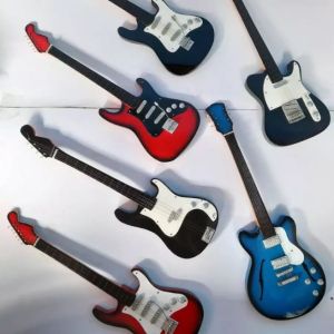 miniatur gitar guitar mini hiasan rumah