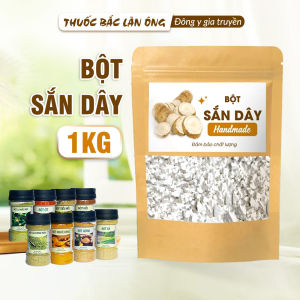 Bột sắn dây nguyên chất 1kg sắn dây ta nhà làm pha uống giúp thanh nhiệt giải khát - Lãn Ông