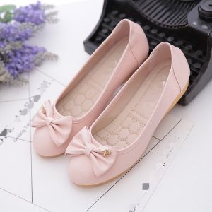 Free Shipping New Bow-Knot Loafers For Women 2026 Autumn Collection Versatile Shallow-Toe Flats Round-Toe Soft Leather Soft Sole Suitable For Women
